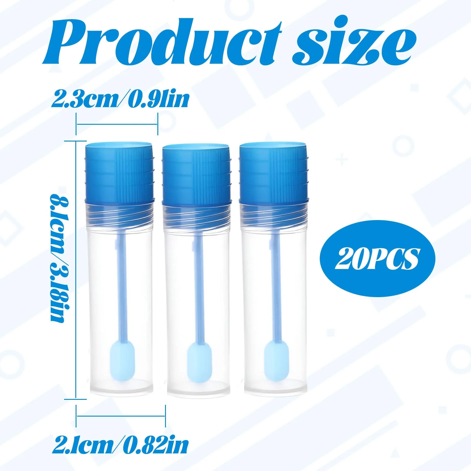 Pack of 20 Dog Faecal Sample Tubes, Chair Sample Tube, Sample Tube, Chair Catcher for Chair Sample, Chair Sample Tube with Spoon, 15 ml Faecal Sample Tube Dog and Cat, for Pets - Image 2