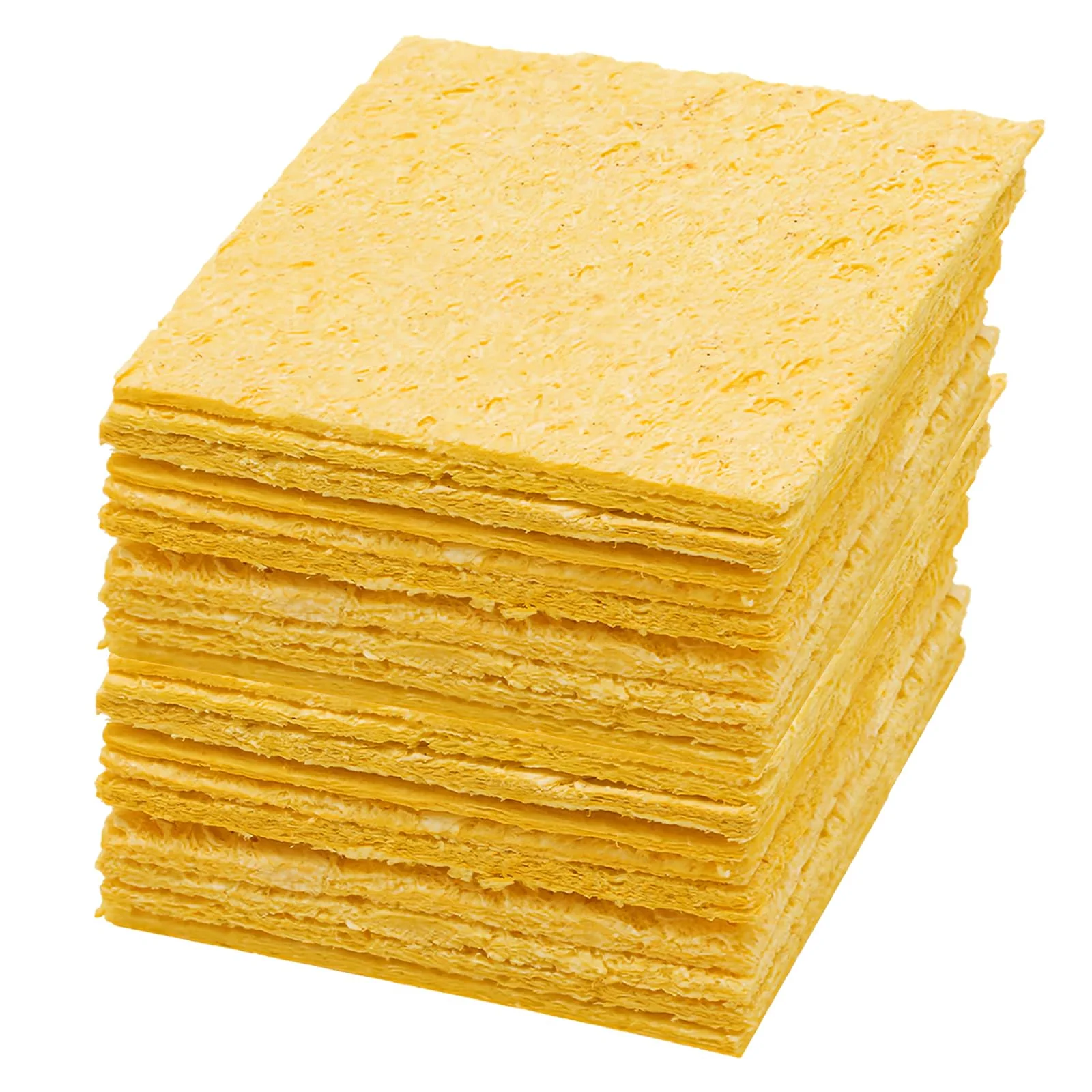 Pack of 20 Professional Soldering Sponge Cleaning Sponge Soldering Iron (6.7 x 6.7 x 1 cm), Cleaner Sponges for Soldering Tips, Soldering Tip Cleaner Sponge & Soldering Tip Reactivator, Soldering 6,7*6,7*1 cm