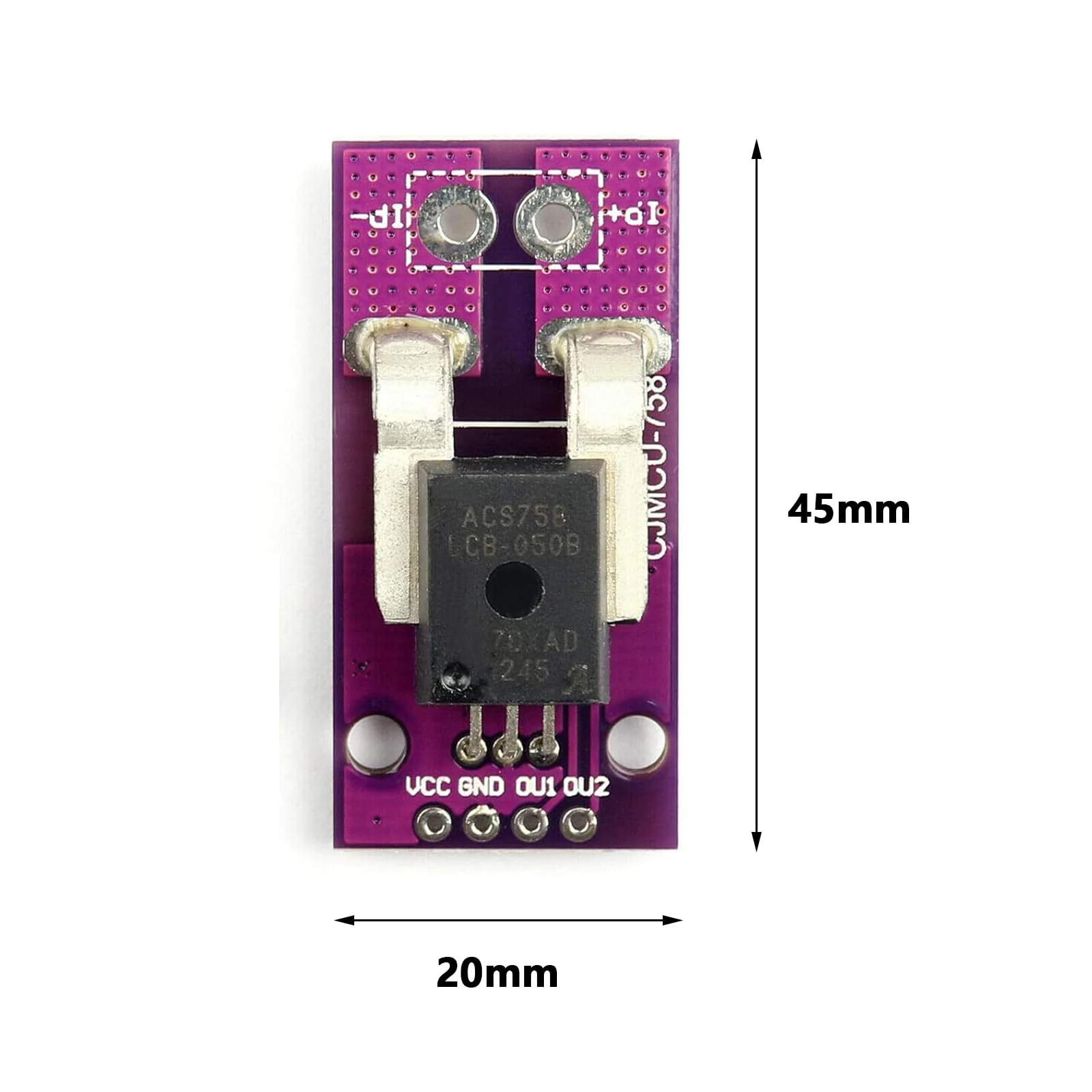 Pack of 3 ACS758LCB-050B-PFF-T Linear Current Sensors, Hall Current DIY Module (3) - Image 2
