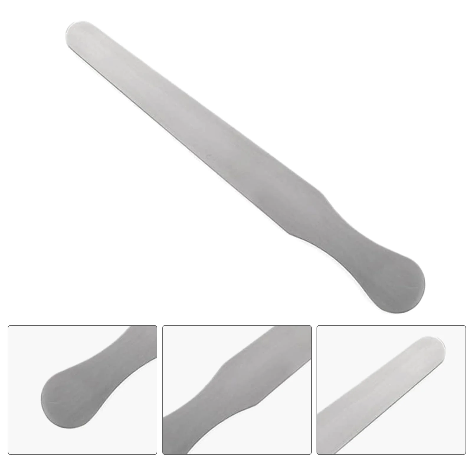 Pack of 3 Stainless Steel Tongue Depressors, Stainless Steel Tongue Depressors for Crafts, Beauty Salon, Dental Examination (14 cm + 16 cm + 18 cm) - Image 3