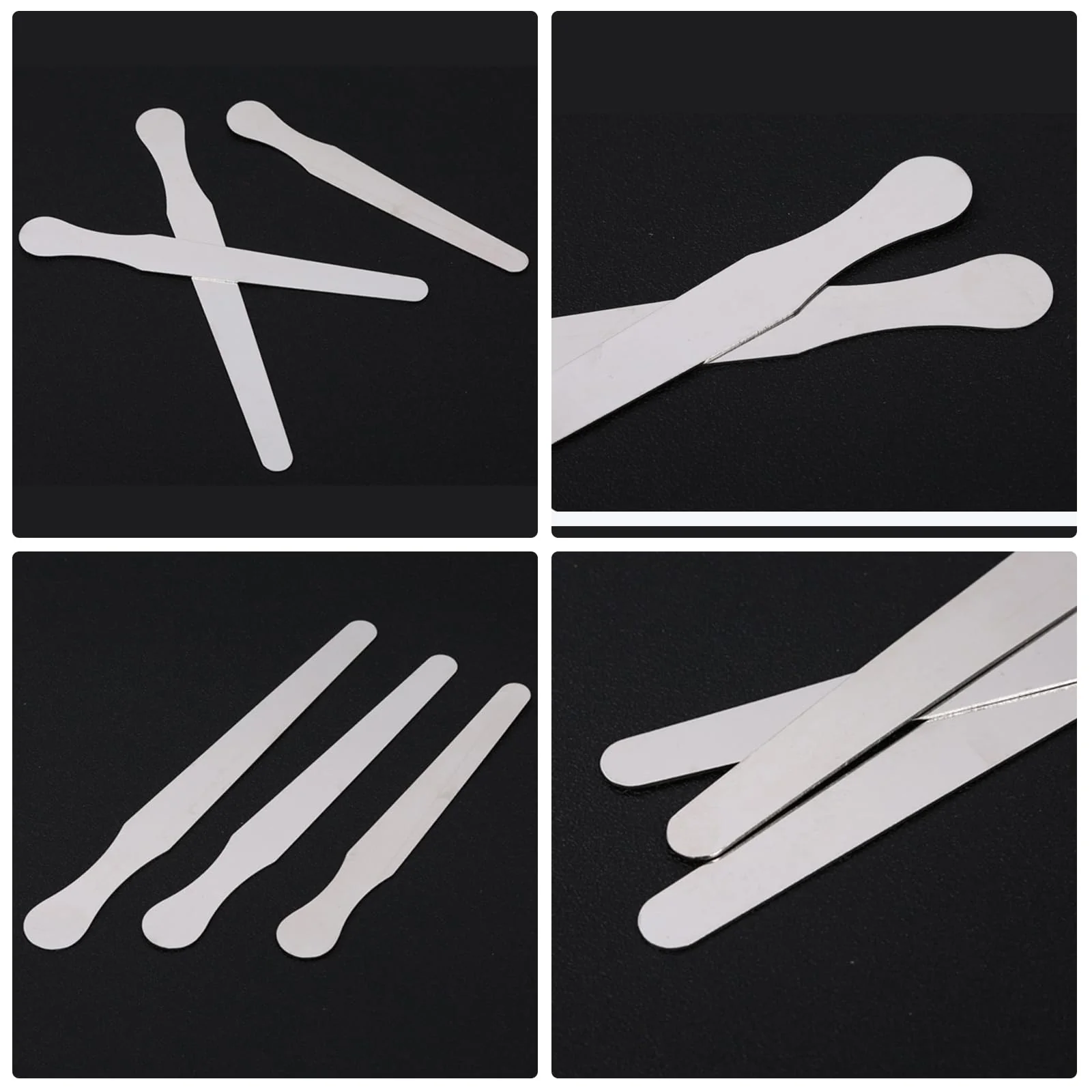Pack of 3 Stainless Steel Tongue Depressors, Stainless Steel Tongue Depressors for Crafts, Beauty Salon, Dental Examination (14 cm + 16 cm + 18 cm) - Image 4