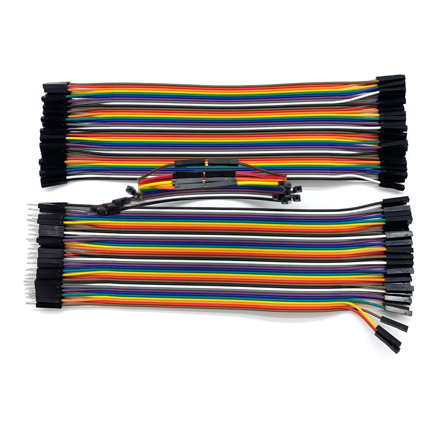 Pack of 4 40 Pin 2.54 mm Dupont Jumper Cable - 20 cm Flexible Connection for Electronic Projects (Female-Male) Female-male - Image 5