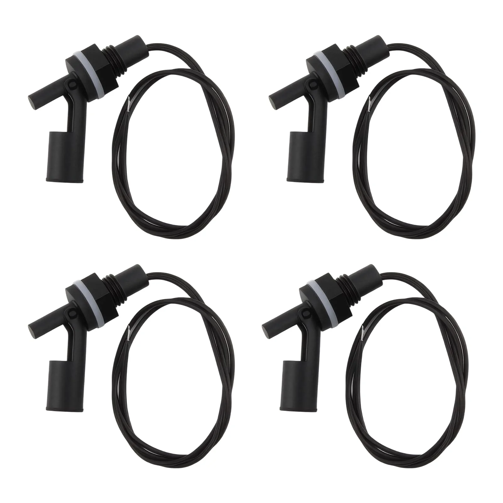 Pack of 4 Float Switch Water Level Sensor, Float Switch, Side Mounted Horizontal Float Switch, Liquid Float Switch for Tank, Pool, Horizontal, Aquarium