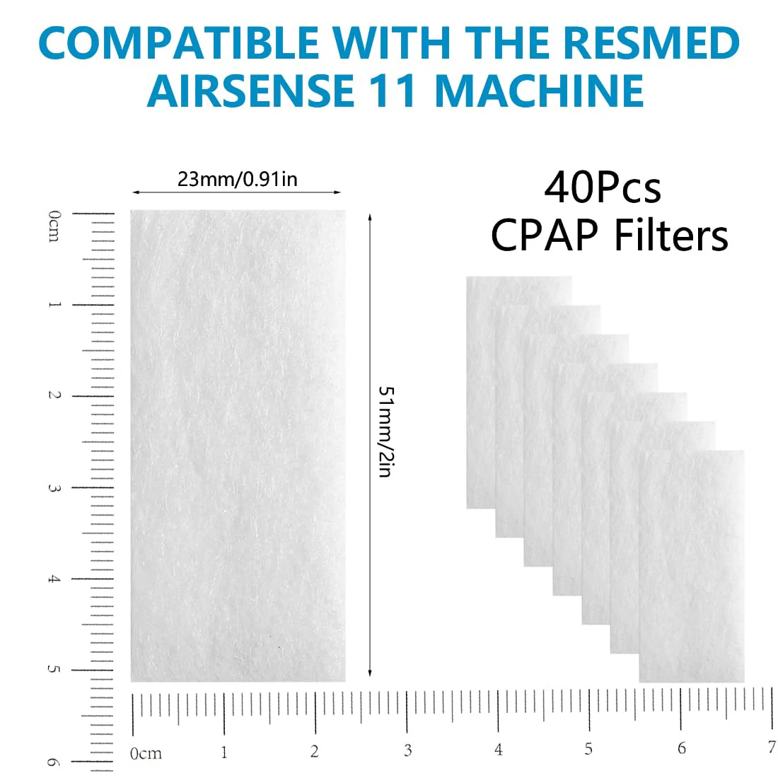Pack of 40 CPAP Filters for AirSense 11 Disposable Air Filter Premium CPAP Filters Machine Filter for S11 Series Replacement Filters - Image 3