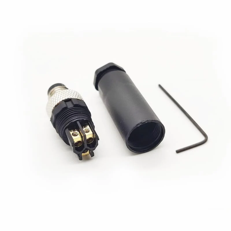 Pack of 5 M8 3-pin plug round connectors, on-site mounted with 8 mm wired sensor, industrial round plug IP67 unshielded code straight plug 60 V 4 A M8 Männlicher - Image 8