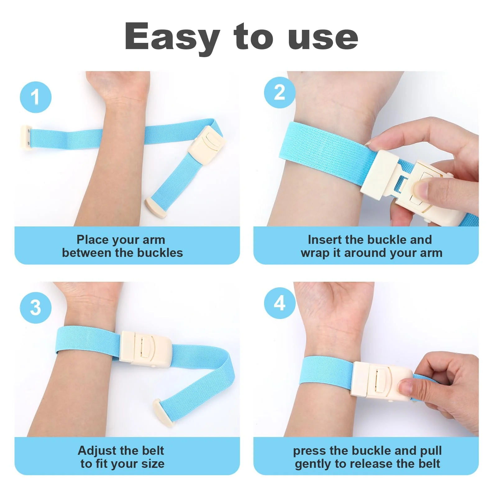 Pack of 6 Storage Tubes, Blood Collection, Vein Preservation, Elastic Storage Hose, Blood Collection, Highly Flexible Tourniquet for First Aid Set, Outdoor, Camping, Hiking, Fighting, Mountaineering, Warm colour - Image 5