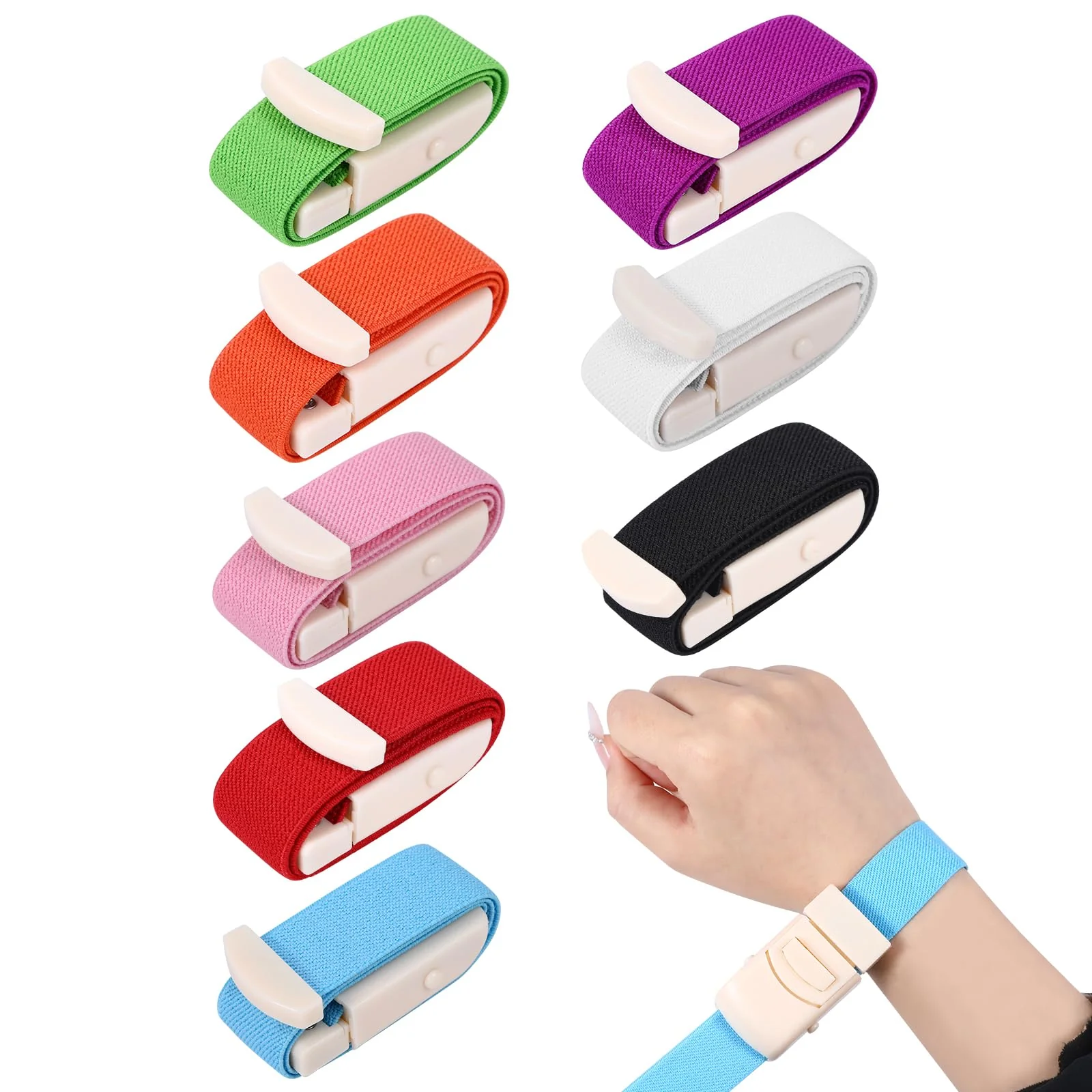 Pack of 8 Storage Tubes, Blood Collection Set, Vein Storage, Storage Tubes, 8 Colours, Customisable for Vein Blood Removal Trauma, First Aid, Outdoor