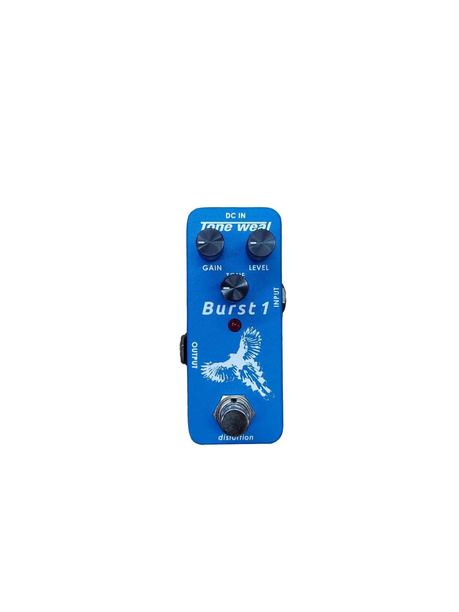 Part of the MINI pedal series Burst1 Distortion MINI Pedal, Vintage and pro-quality, High-Impact Metal Tones, High rendering impact, Perfect for Hobby Metal Players, Designed/Made in Taiwan