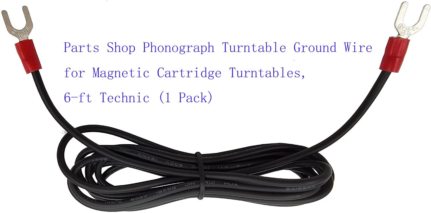 Parts Shop Phonograph Turntable Ground Wire for Magnetic Cartridge Turntables, 6-ft Technic (1 Pack) 1 Pack - Image 2