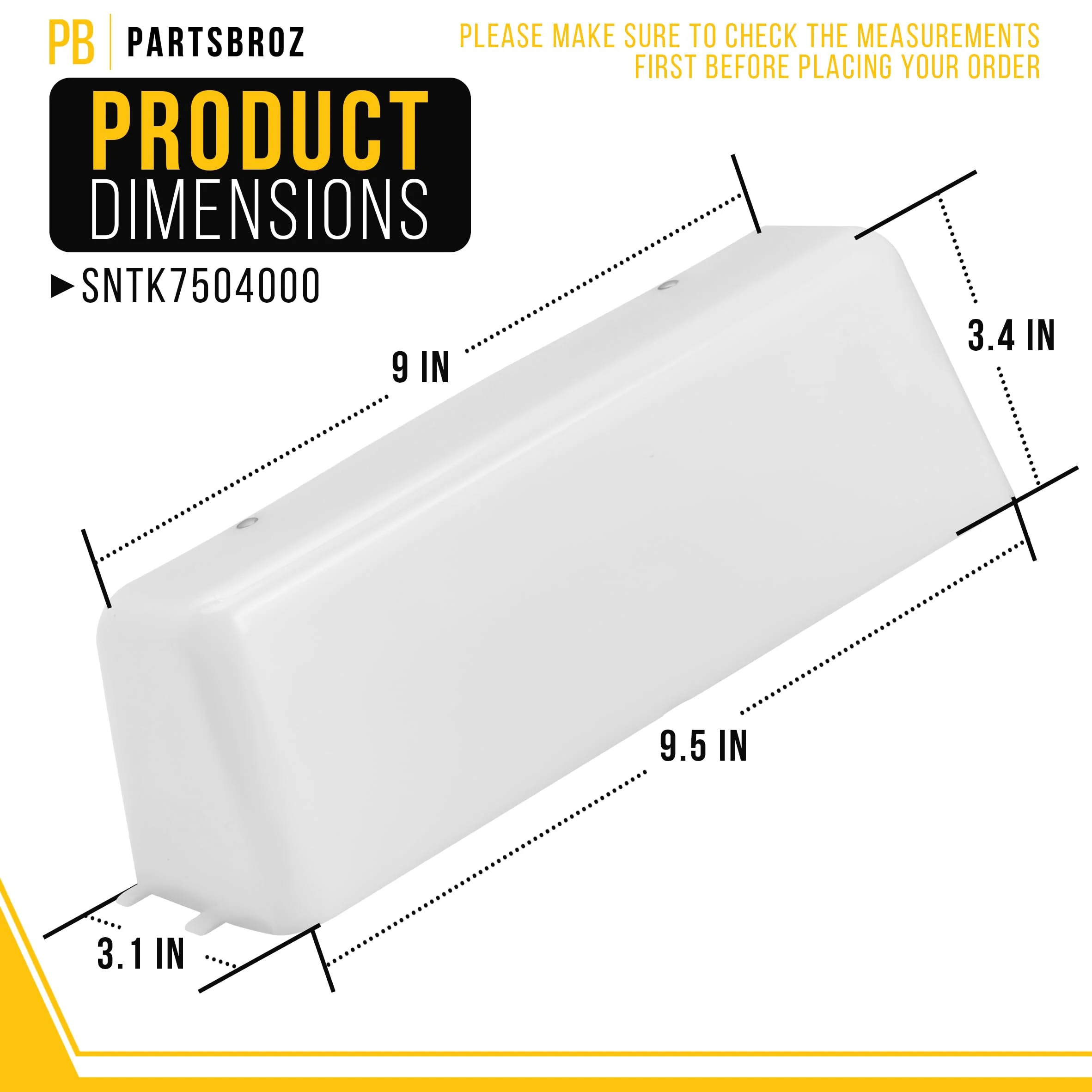 PartsBroz SNTK7504000 Light Lens - Compatible With Broan Kenmore Range Vent Hood - Replaces AP3378324 PS10282138 K7613000 949658 K7504000 K7613000 NTK7504000 Ultra Durable Replacement 1-Pack - Image 2