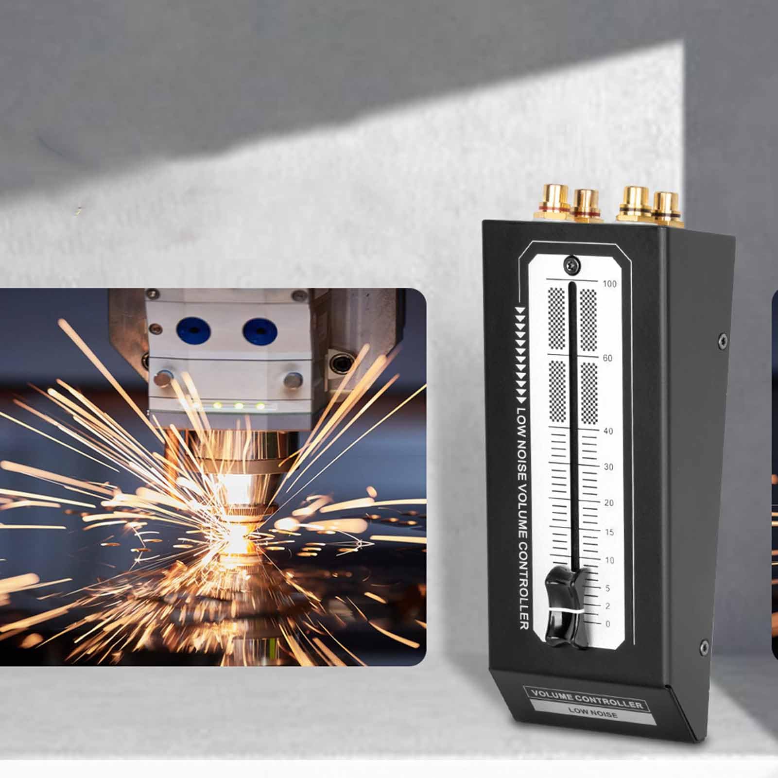 Passive Volume Controller Metal Audio Preamp Speaker Volume Controller for Home Studio Hi-Fi Systems Clear Sound Preamp Adjuster Plug & Play - Image 3