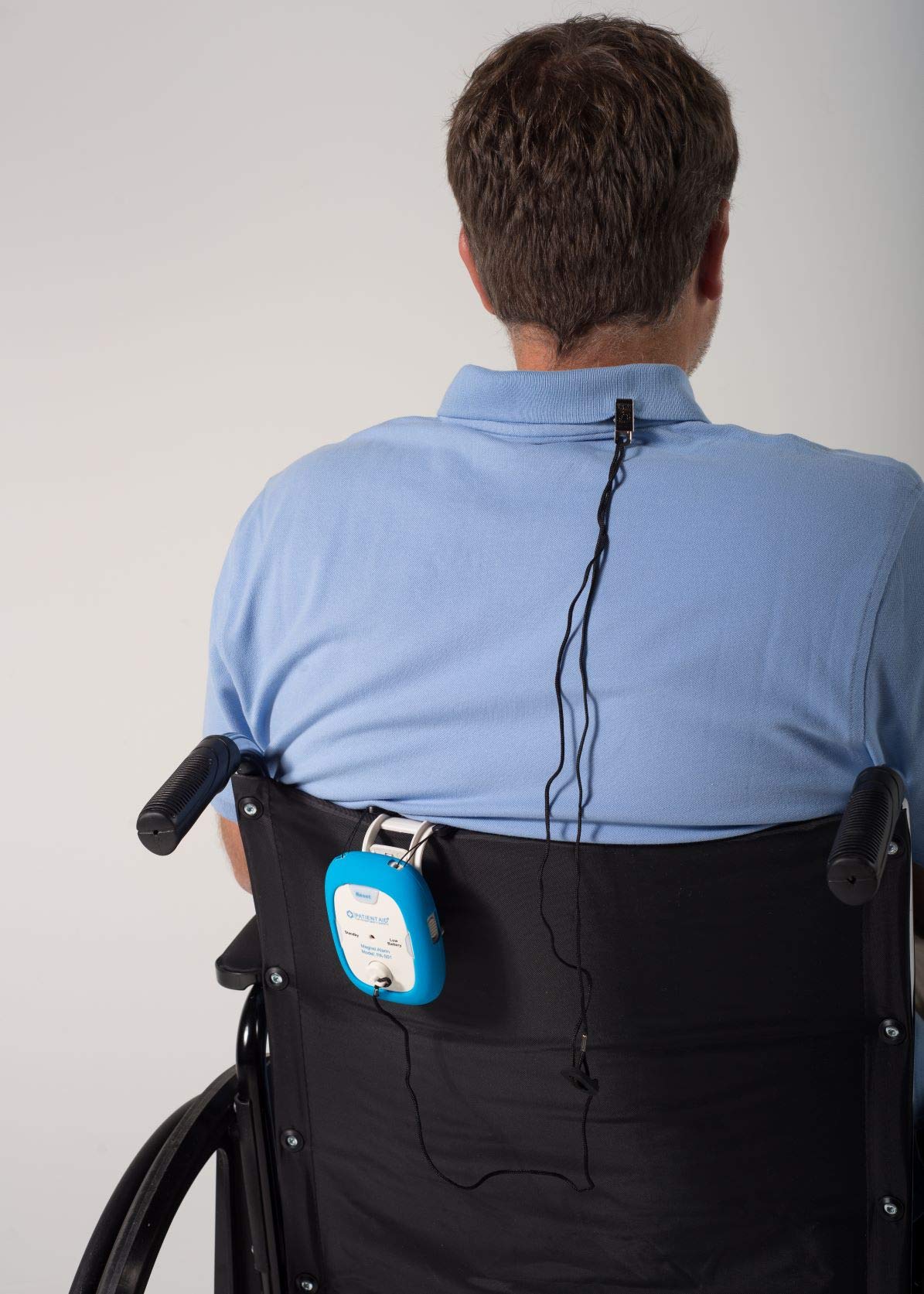 Patient Aid Chair & Bed Alarm - Magnet Pull Cord Alarm for Elderly & Dementia Patients - Helps Prevent Falling & Wandering - with Battery, Magnetic Caregiver Alert & 3 Mounting Options - Image 2