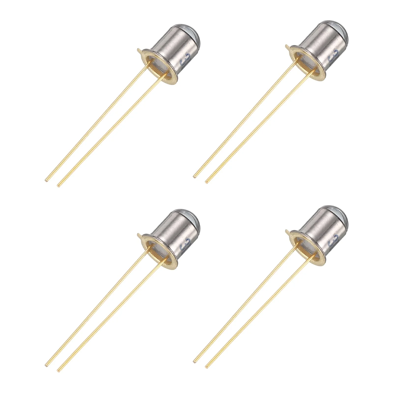 PATIKIL 5mm Photodiode, 4 Pack Photo Transistors Photodiodes Light Sensitive Diode Sensors Round Lens for Electronic Project