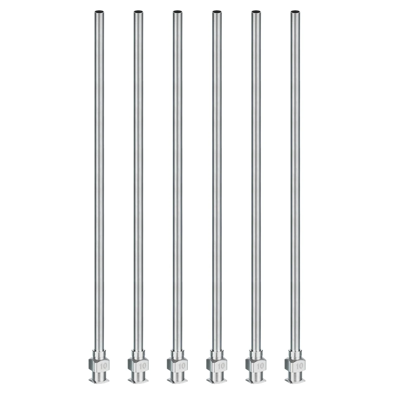 PATIKIL Blunt Tip Dispensing Needle 10G, 6 Pcs 5 Inch Stainless Steel Liquid Dispenser Needles with Lure Lock for Refilling Liquid Inks Adhesives Glue