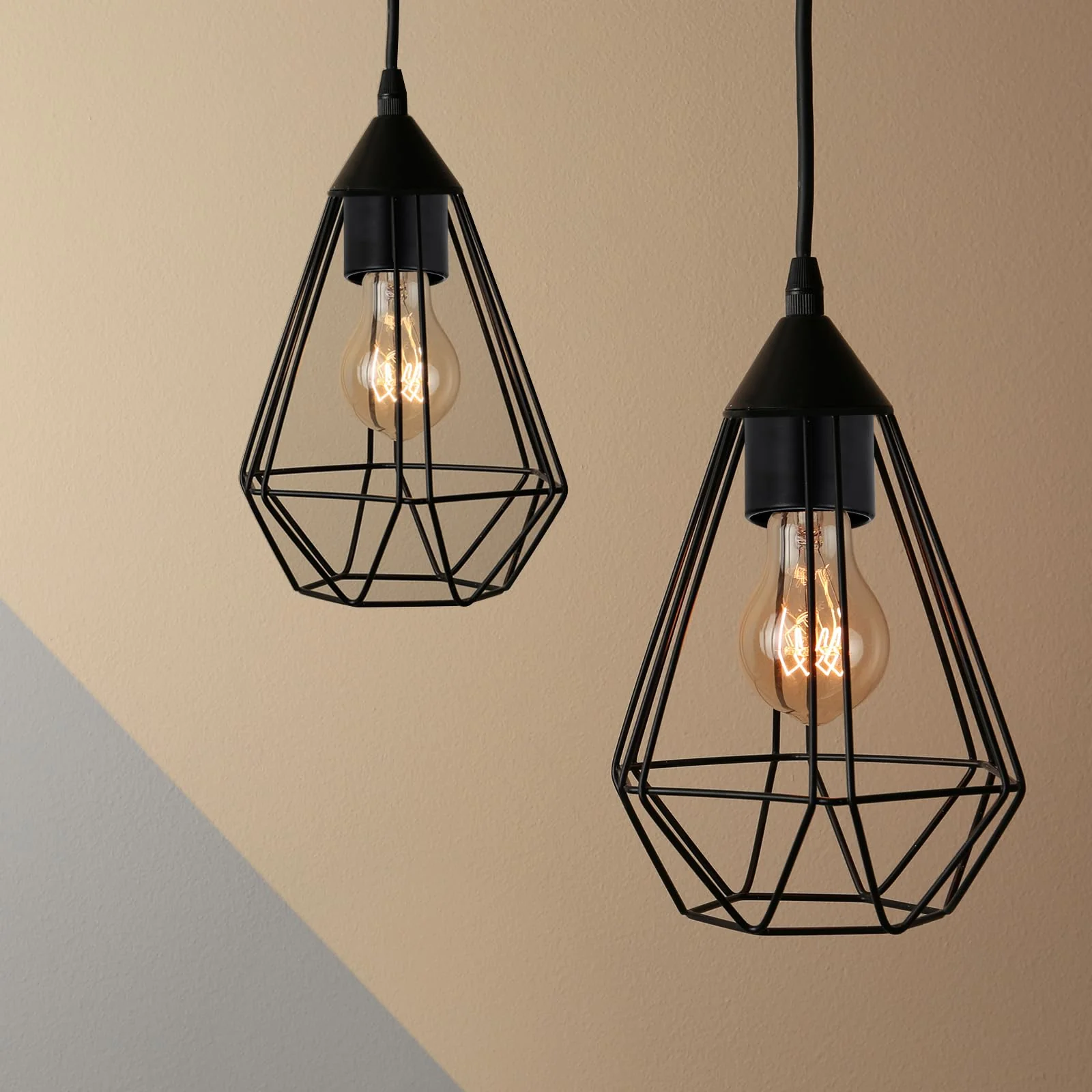 PATIKIL Light Socket Shade Ring, 4pcs E26 E27 Medium Base Metal Sockets Lock Ceramic/Porcelain Sockets with Thread Diameter 1-1/2 Inches for Hanging Lamp Holder, Black 50mm / 1.97" - Image 6