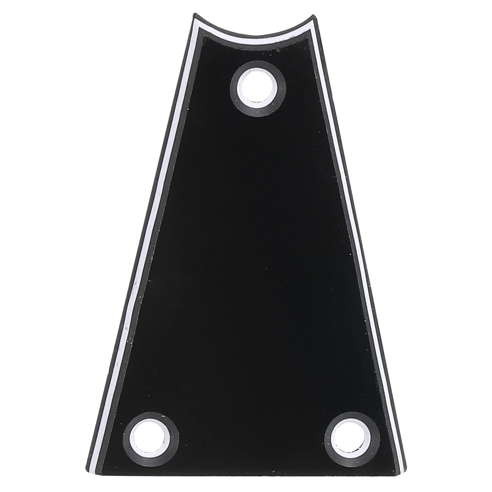 PATIKIL Metal Guitar Rod Cover Plate 3 Ply 3 Holes Black for Electric Guitar Bass Accessory
