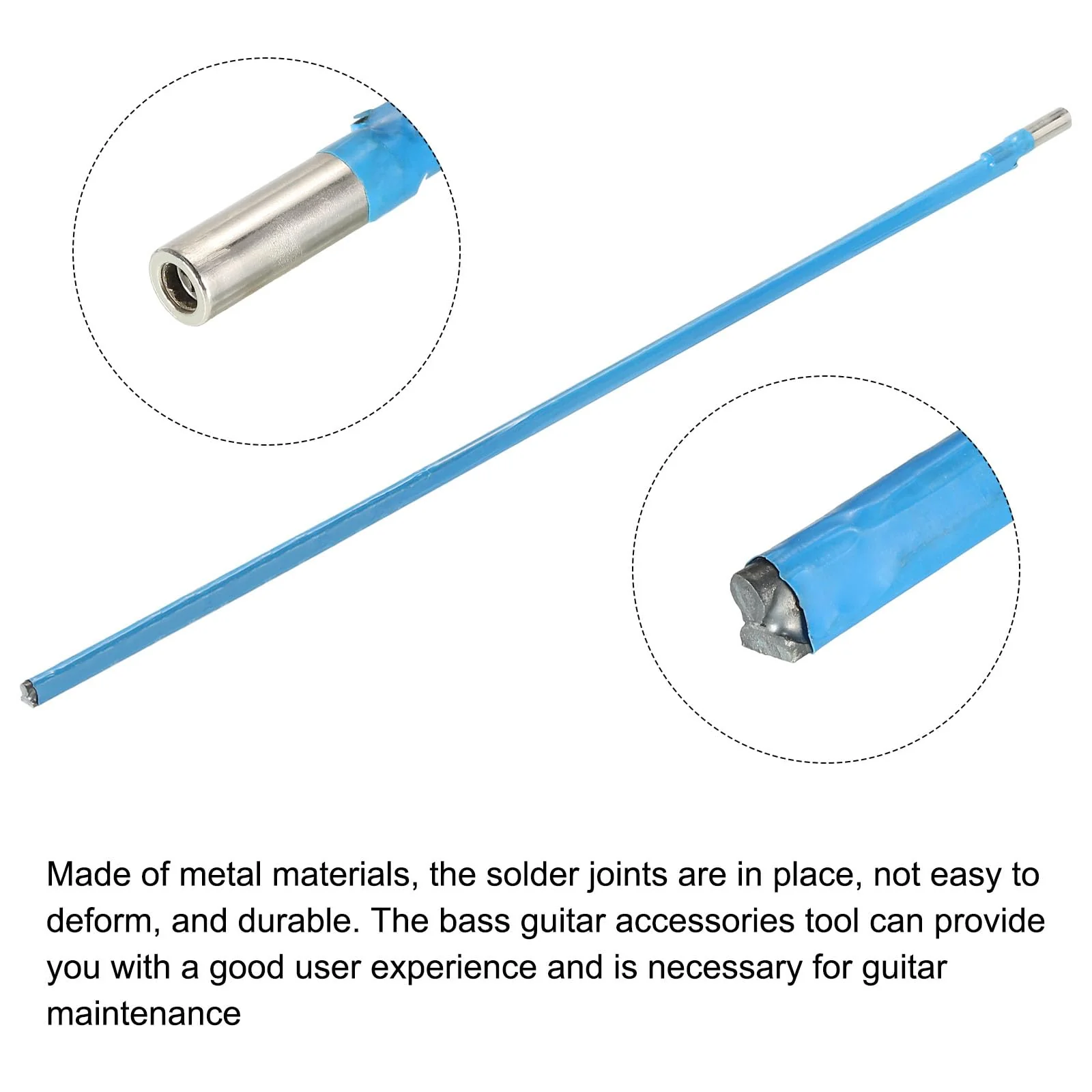 PATIKIL Two Way Rod Type Guitar Rod Acoustic Guitar Tools 570mm Steel with L-Wrench for Electric Bass Guitar - Image 5