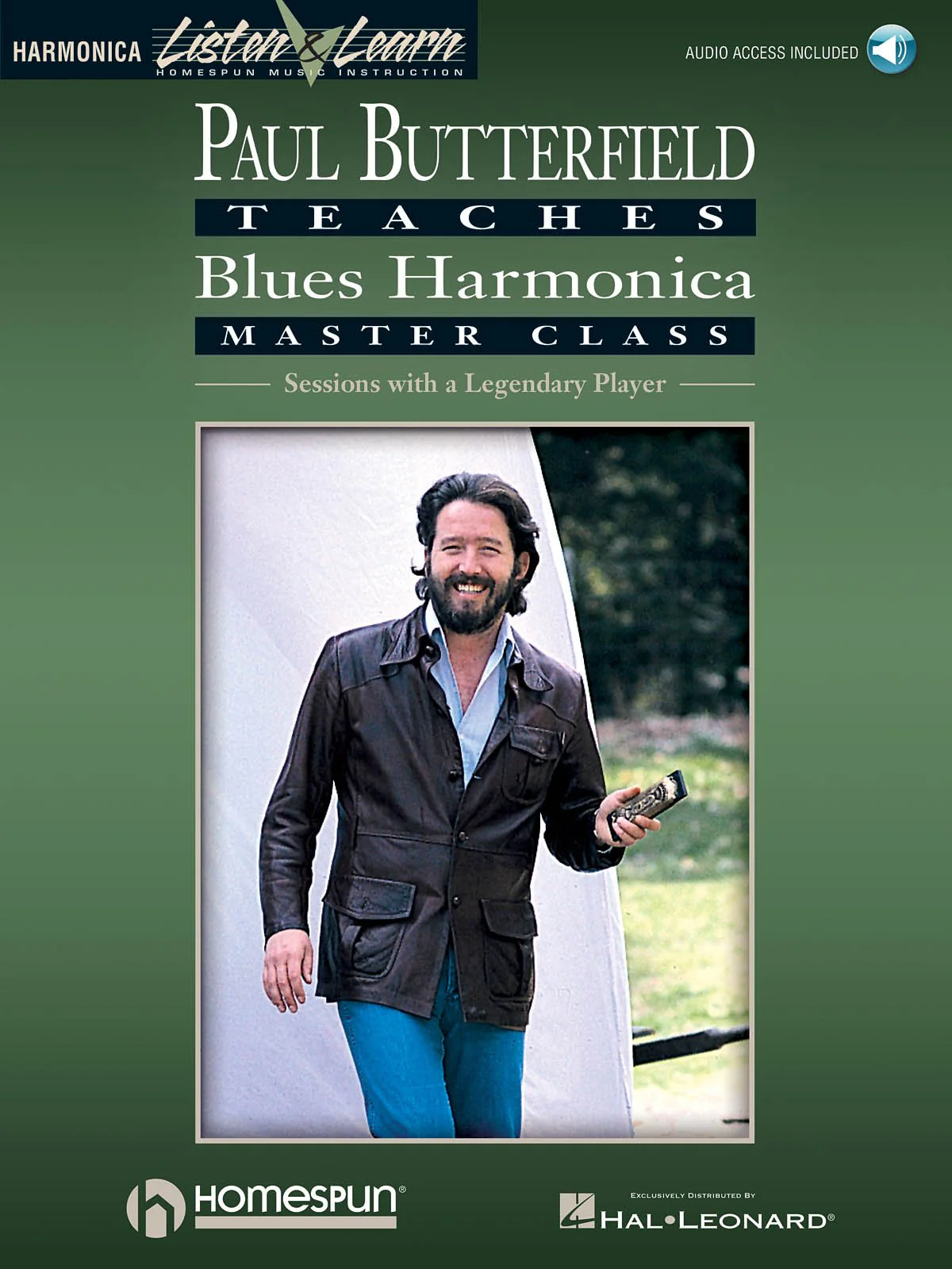 Paul Butterfield - Blues Harmonica Master Class Songbook with Online Audio | Blues Harmonica Instruction Method | Online Audio with Playback+ Player | Techniques Note Bending Tongue Blocking Tremolo