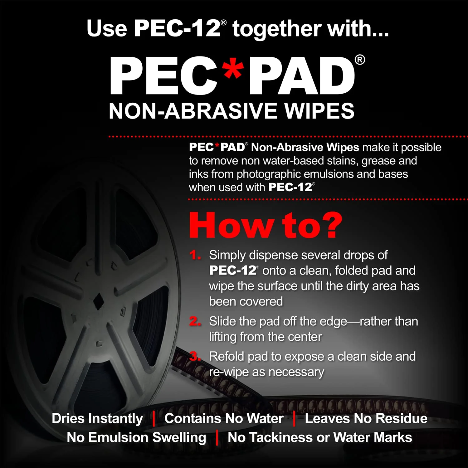 PEC-12 Photographic Emulsion Cleaner - Non-Water Based Stain, Grease, and Ink Remover from Emulsions and Bases for Cleaning Film, Photo Negatives, B&W Slide - with Dropper Tip (2oz) 2 Fl Oz (Pack of 1) - Image 5