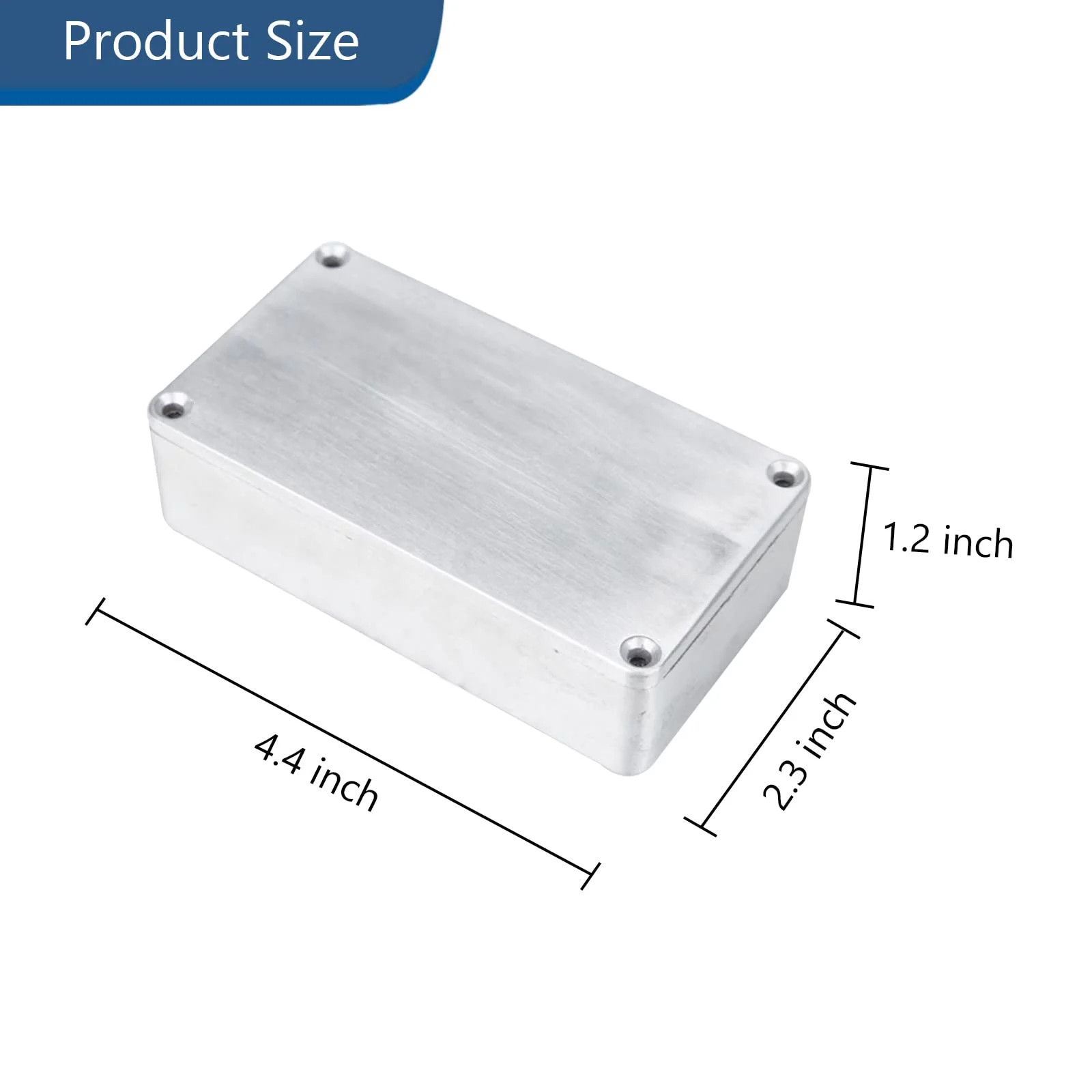 Pedal Enclosure Guitar Pedal Enclosure 1590b Aluminum Box Stomp Box Pedal Box 1590b Guitar Pedal Enclosure For Diy Guitar Pedal 3 Pack - Image 6