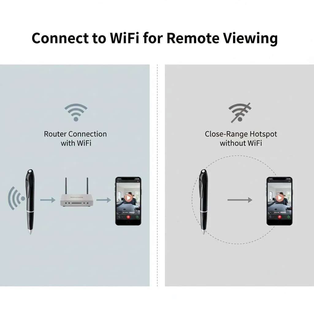 Pen Camera Writing Pen 1080P Short Focal Length Camera 100-degree Angle Pet Monitor, Local Storage, Built-in Battery, WiFi Remote Viewing -No Audio - Image 7