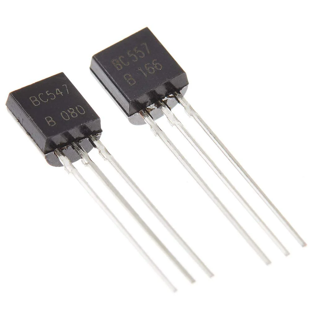 PENGLIN Pack of 100 (Pack of 50 BC547 + 50 BC557) NPN PNP Bipolar PBP Low Power Transistors 100mA 3-Pin