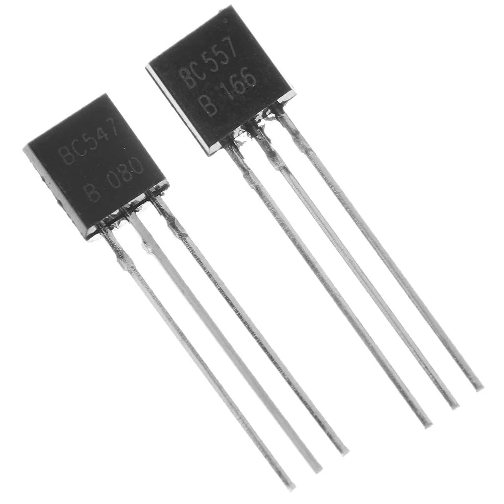 PENGLIN Pack of 100 (Pack of 50 BC547 + 50 BC557) NPN PNP Bipolar PBP Low Power Transistors 100mA 3-Pin - Image 2