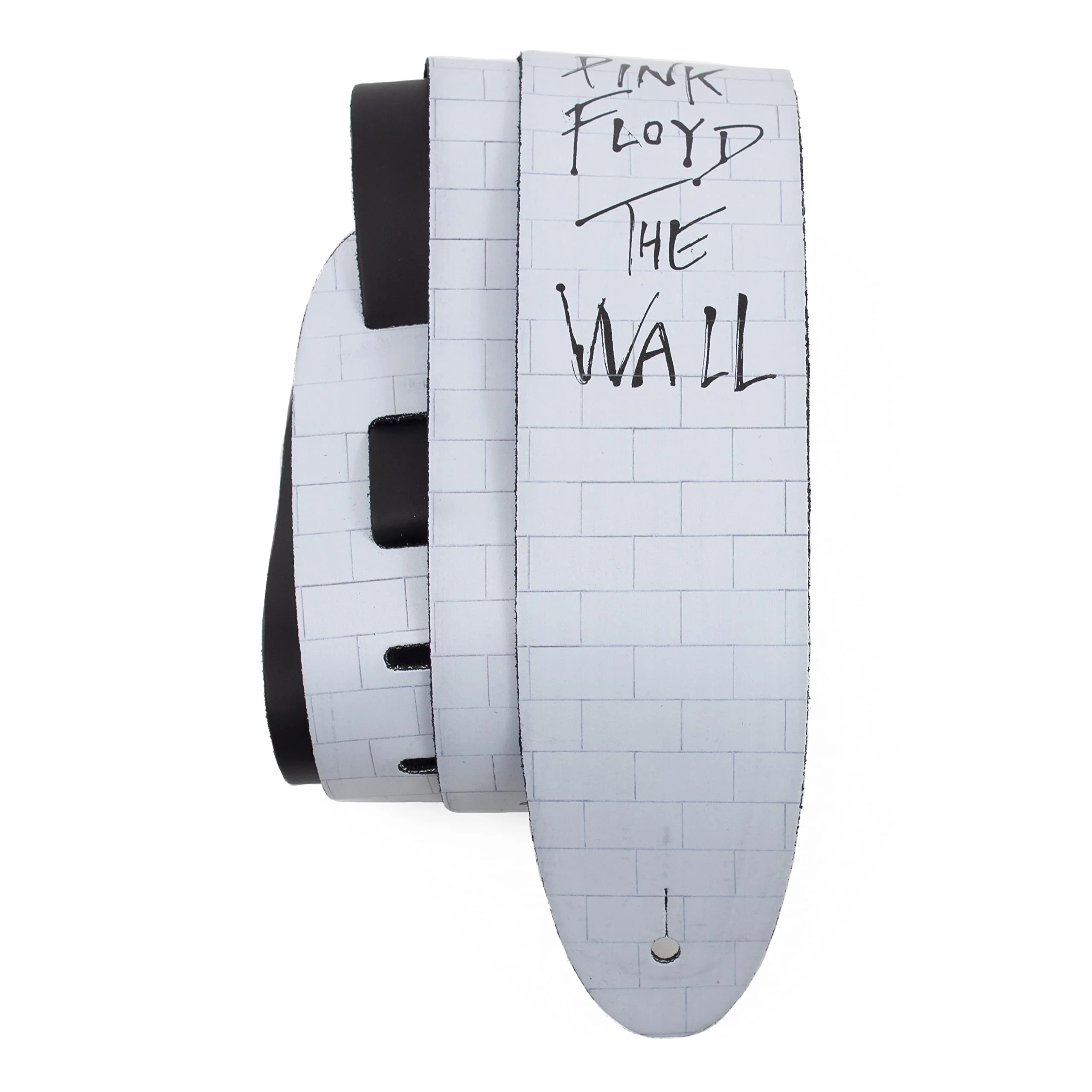 Perri's Leathers Ltd. - Guitar Strap - Direct To Leather - Official Licensing PINK FLOYD - Adjustable - For Acoustic/Bass/Electric Guitars - Made in Canada (DTL25PF-11004) 56" White