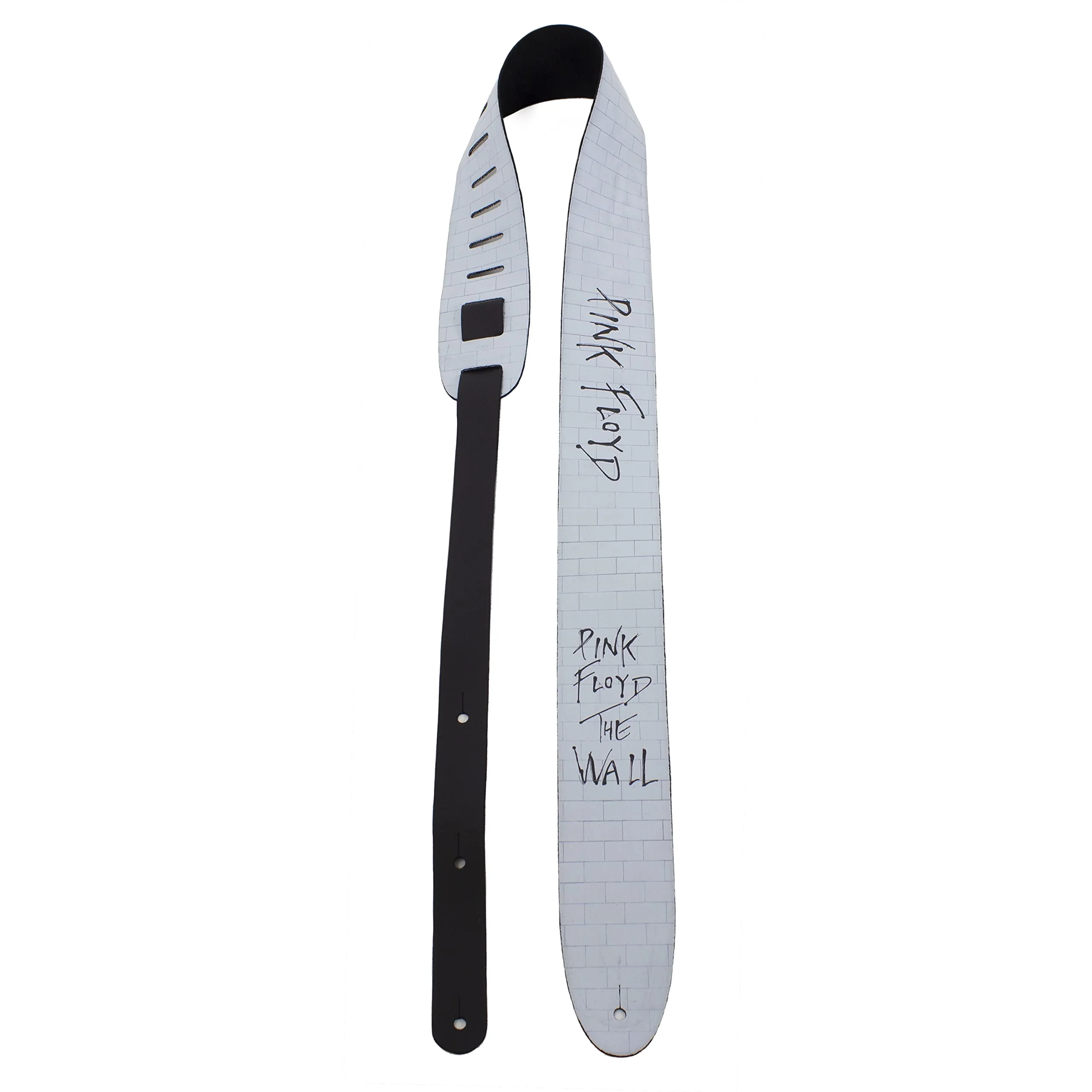 Perri's Leathers Ltd. - Guitar Strap - Direct To Leather - Official Licensing PINK FLOYD - Adjustable - For Acoustic/Bass/Electric Guitars - Made in Canada (DTL25PF-11004) 56" White - Image 5