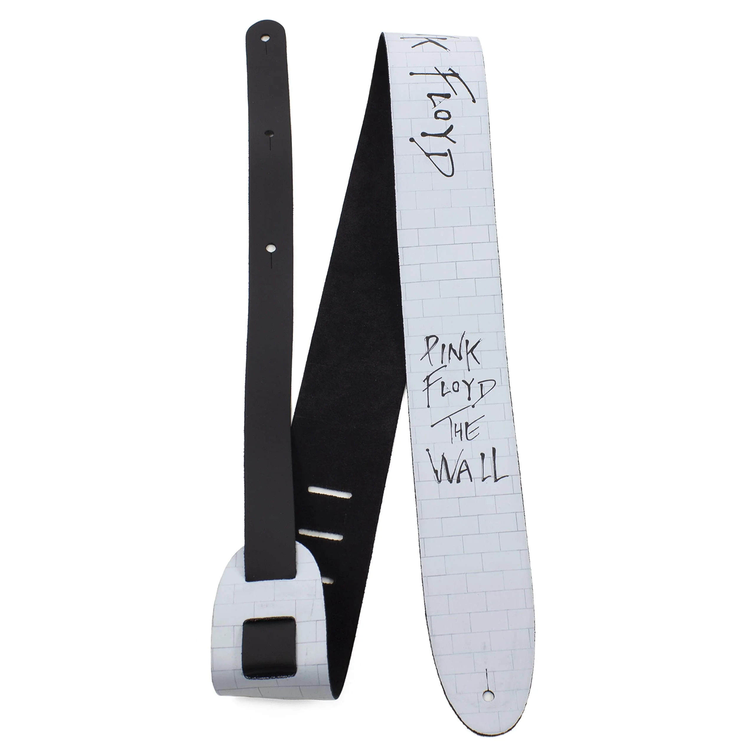 Perri's Leathers Ltd. - Guitar Strap - Direct To Leather - Official Licensing PINK FLOYD - Adjustable - For Acoustic/Bass/Electric Guitars - Made in Canada (DTL25PF-11004) 56" White - Image 6