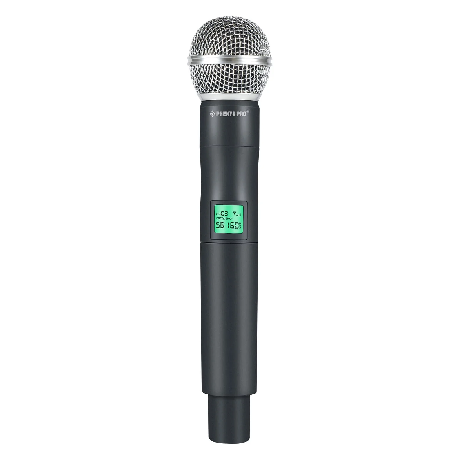 Phenyx Pro Professional Wireless Microphone, 561.6MHz UHF Dynamic Microphone, Metal Cordless Mic, Handheld Mic Transmitter for PTU-5000/PTU-4000 Series (PWH-5-561.6)