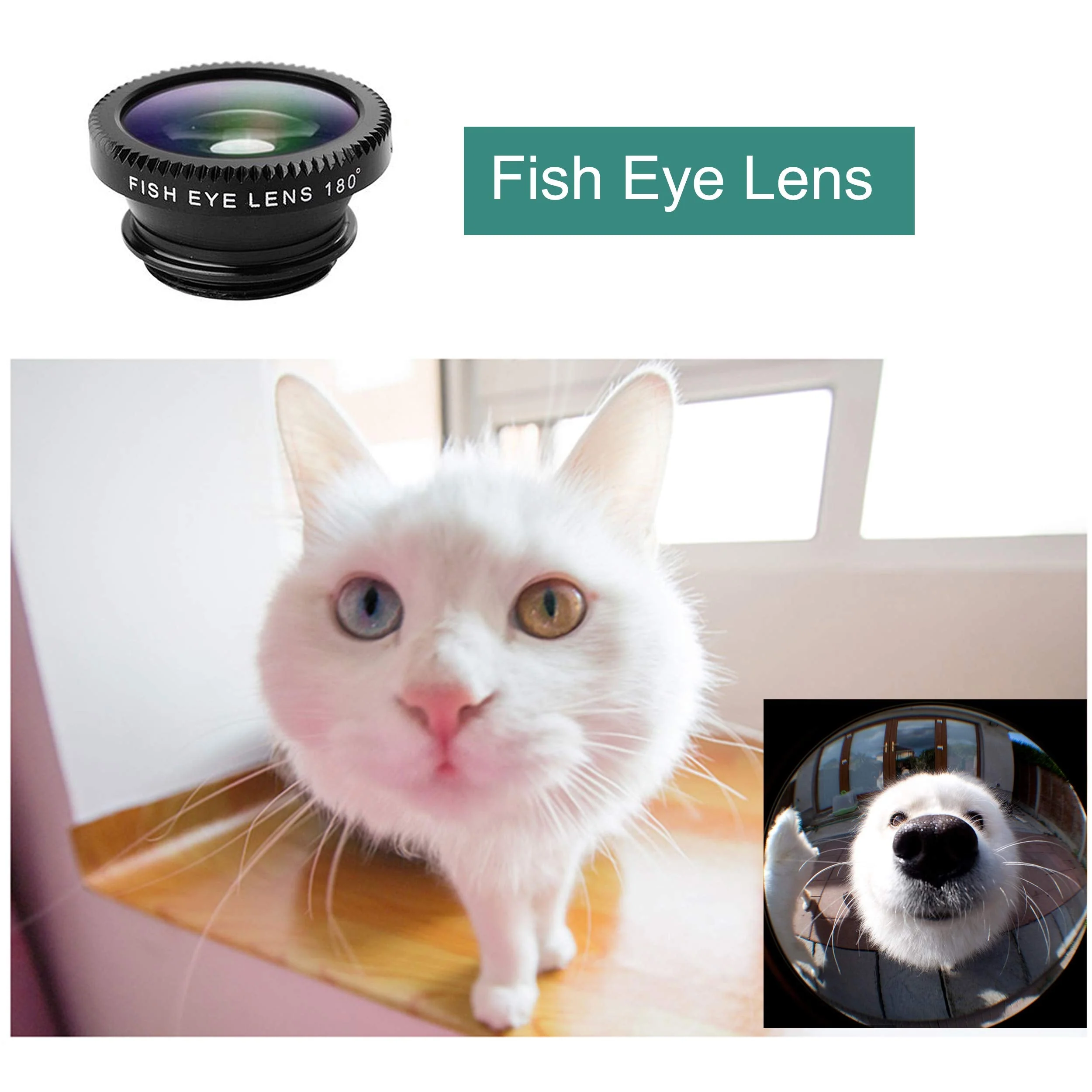 Phone Lens,by Ailun,3 in 1 Clip On 180 Degree Fish Eye Lens+0.65X Wide Angle+10X Macro Lens,Universal HD Camera Lens Kit for Mobile Phone,Cellphone,Smart Phone - Image 5