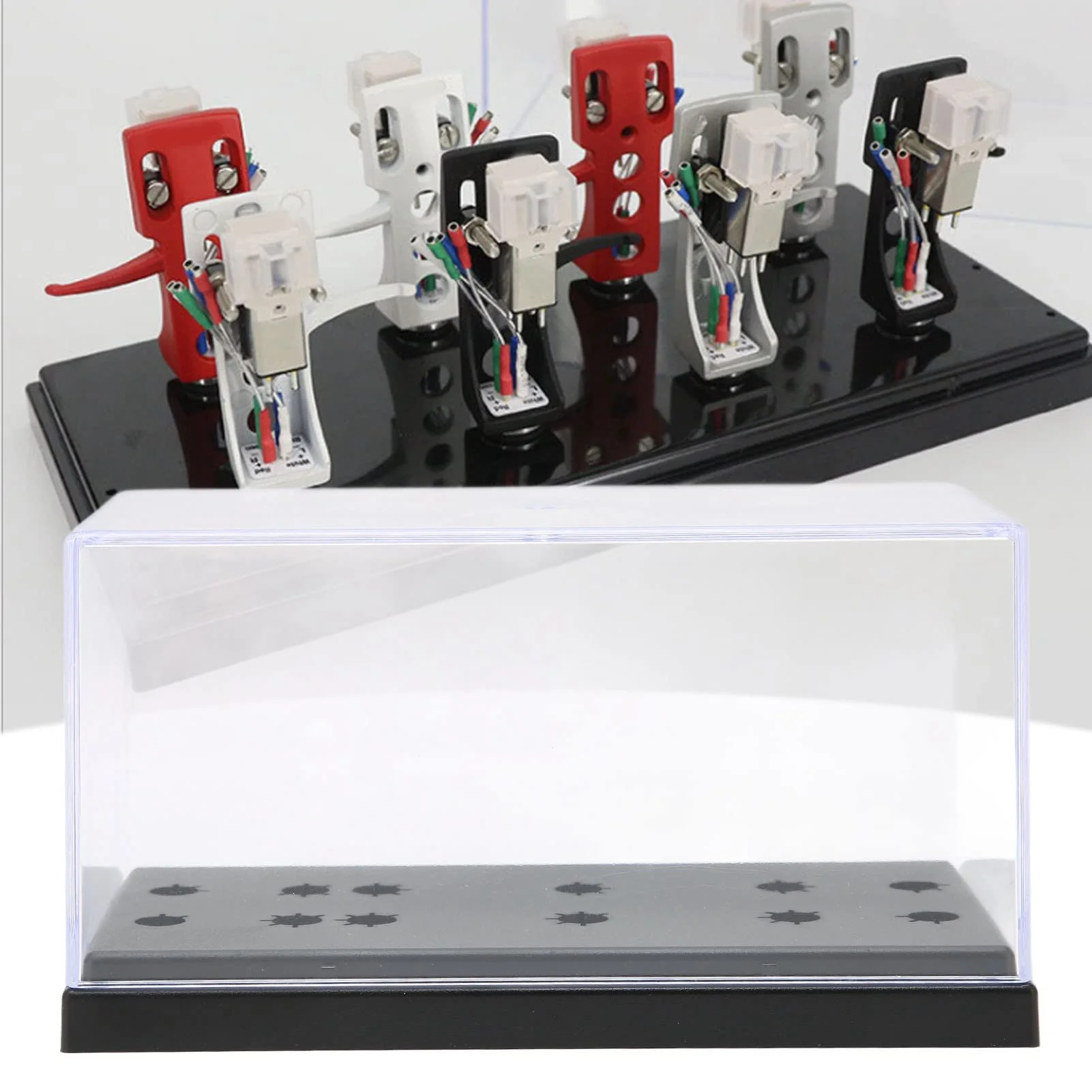 Phono Shell Case, Record Player Needles Box, Turntable Record Player Holder Acrylic Box for Displaying and Storing Phonograph and Needle Samples - Image 4
