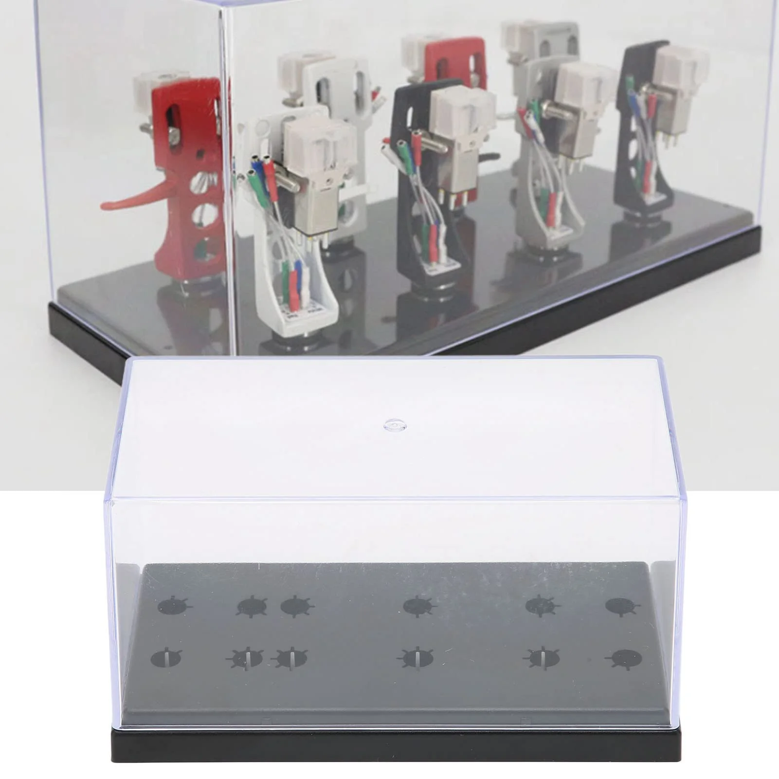 Phono Shell Case, Record Player Needles Box, Turntable Record Player Holder Acrylic Box for Displaying and Storing Phonograph and Needle Samples - Image 5