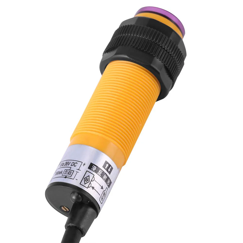Photoelectric Sensor E18-B03P1 5-30 cm DC 3 Wires 6-36 V PNP IR Infrared Beam Photoelectric Detection Sensor Switch NO + NC with Large Detection Distance - Image 8
