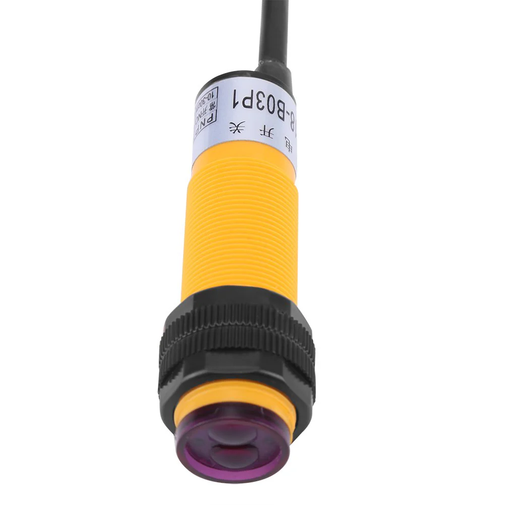Photoelectric Sensor E18-B03P1 5-30 cm DC 3 Wires 6-36 V PNP IR Infrared Beam Photoelectric Detection Sensor Switch NO + NC with Large Detection Distance - Image 9