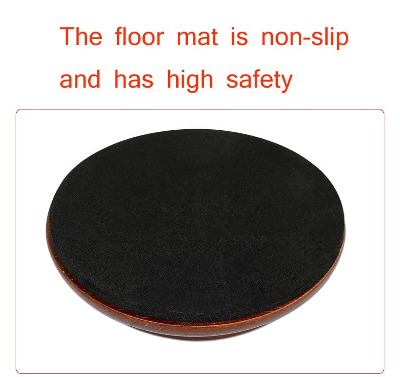 Piano Caster Cups for Upright Piano Wooden Piano Caster Piano Leg Floor Protectors with Non-Slip & Anti-Noise Foam Hardwood Floor Protectors Dark Brown 4 Pack for Upright Piano Leg - Image 4