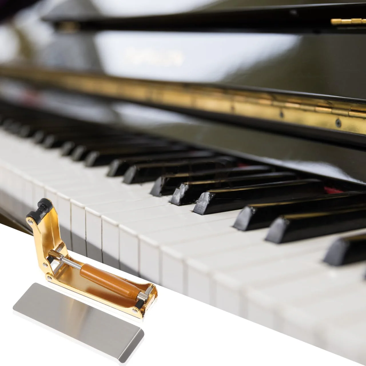 Piano Cover Buffer Device - Metal Finger Protection for 88 Key Piano Golden Slow Fall Control Bumper 9.5X7.5X2.7CM - Image 3