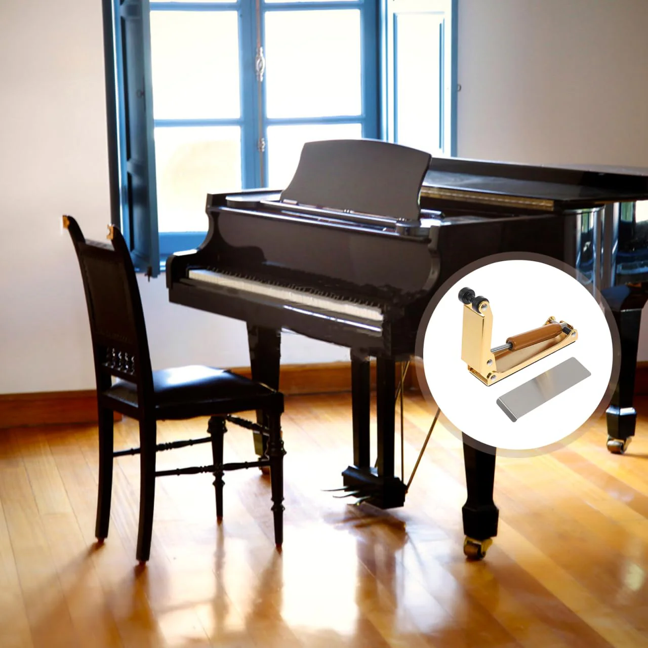 Piano Cover Buffer Device - Metal Finger Protection for 88 Key Piano Golden Slow Fall Control Bumper 9.5X7.5X2.7CM - Image 4