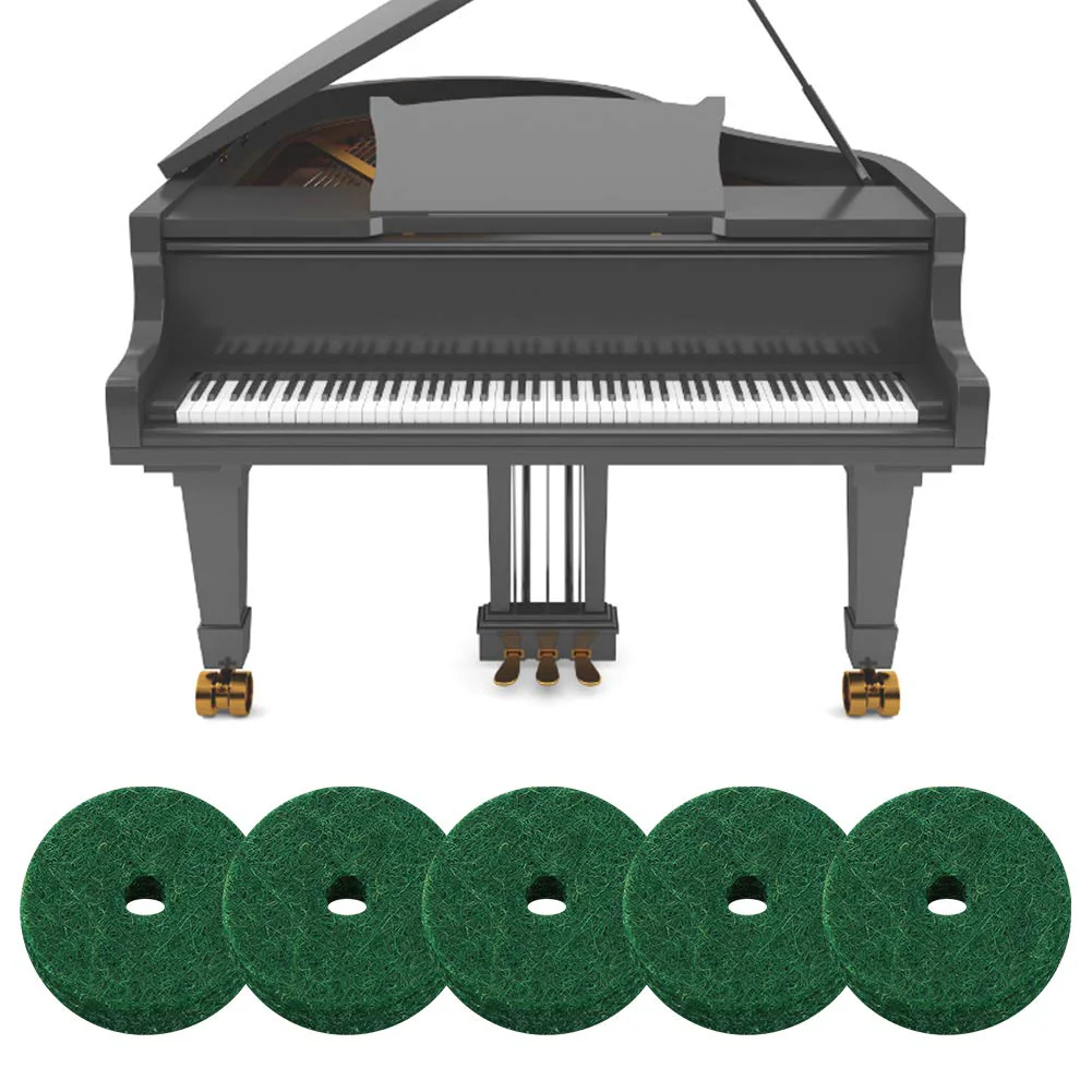 Piano Felt Pad 180PCS 22mm Dia Pure Wool Round Keyboard Balance Washers Piano Parts Replacement (Green) - Image 6