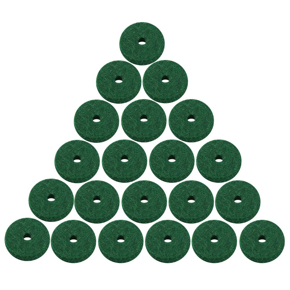 Piano Felt Pad 180PCS 22mm Dia Pure Wool Round Keyboard Balance Washers Piano Parts Replacement (Green) - Image 7