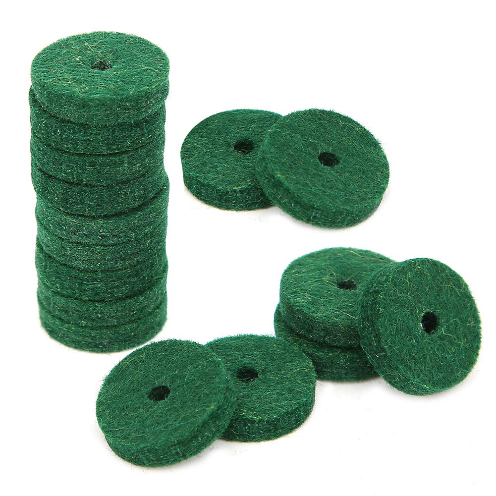 Piano Felt Pad 180PCS 22mm Dia Pure Wool Round Keyboard Balance Washers Piano Parts Replacement (Green) - Image 9