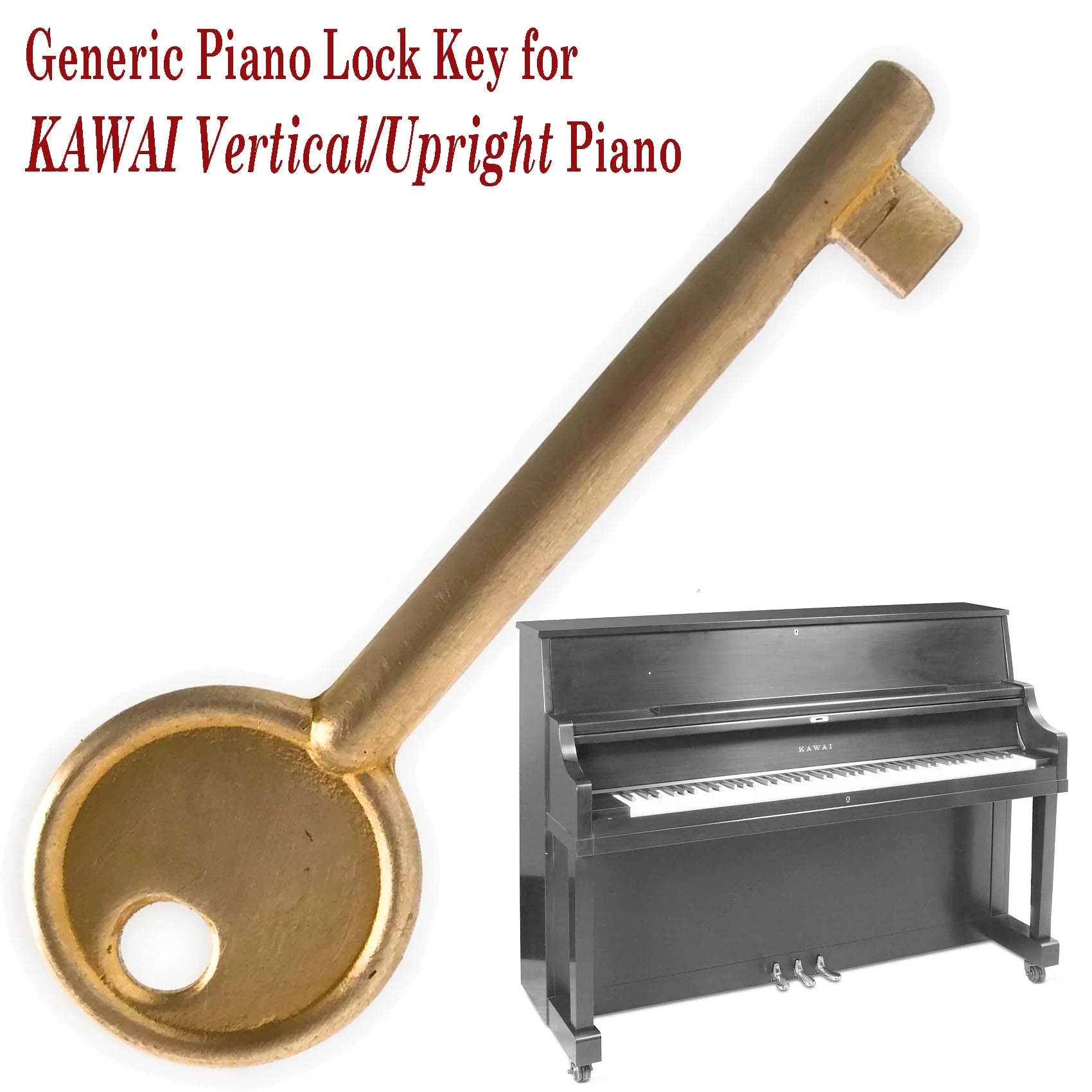 Piano Lock Key Generic fit for YAMAHA KAWAI Upright(Vertical) Grand(Baby) Piano (KAWAI Upright Piano (B)) KAWAI Upright Piano (B) - Image 2
