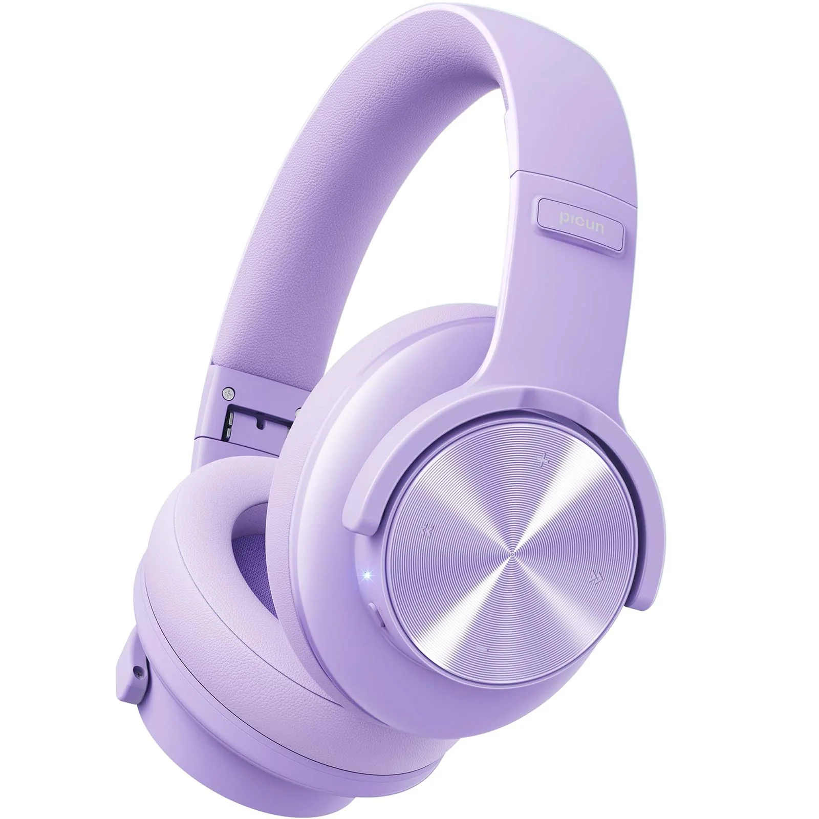 Picun B8 Headphones Wireless Bluetooth, 120H Bluetooth Headphones Over Ear with 3EQ Music Modes, Hands-Free Calls, Deep Bass Headphones for Travel Home Office Cellphone PC (Purple) Purple