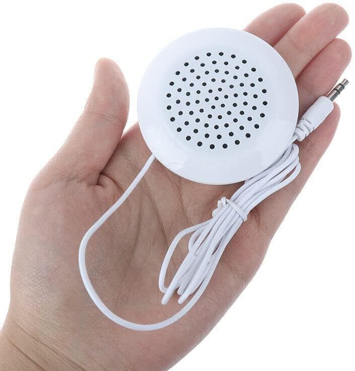 Pillow Speaker, Portable 3.5mm Mini Pillow Stereo Outdoor Speaker for iOS, iOS, iOS, MP3, MP4, Android, CD Player etc,- White - Image 6