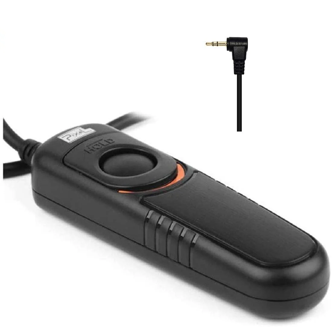 Pixel Shutter Release Cord RC-201 E3 Compatible with Canon R6, RP, 850D, 90D, 80D, 750D, 2000D, 1200D, M6 for Fujifilm XT3, XT4, XT30, GFX100, GFX50SII for Olympus OM-1, E-M1X, E-M1 2, E‑M1 3 201 E3 for Canon Fuji Olympus