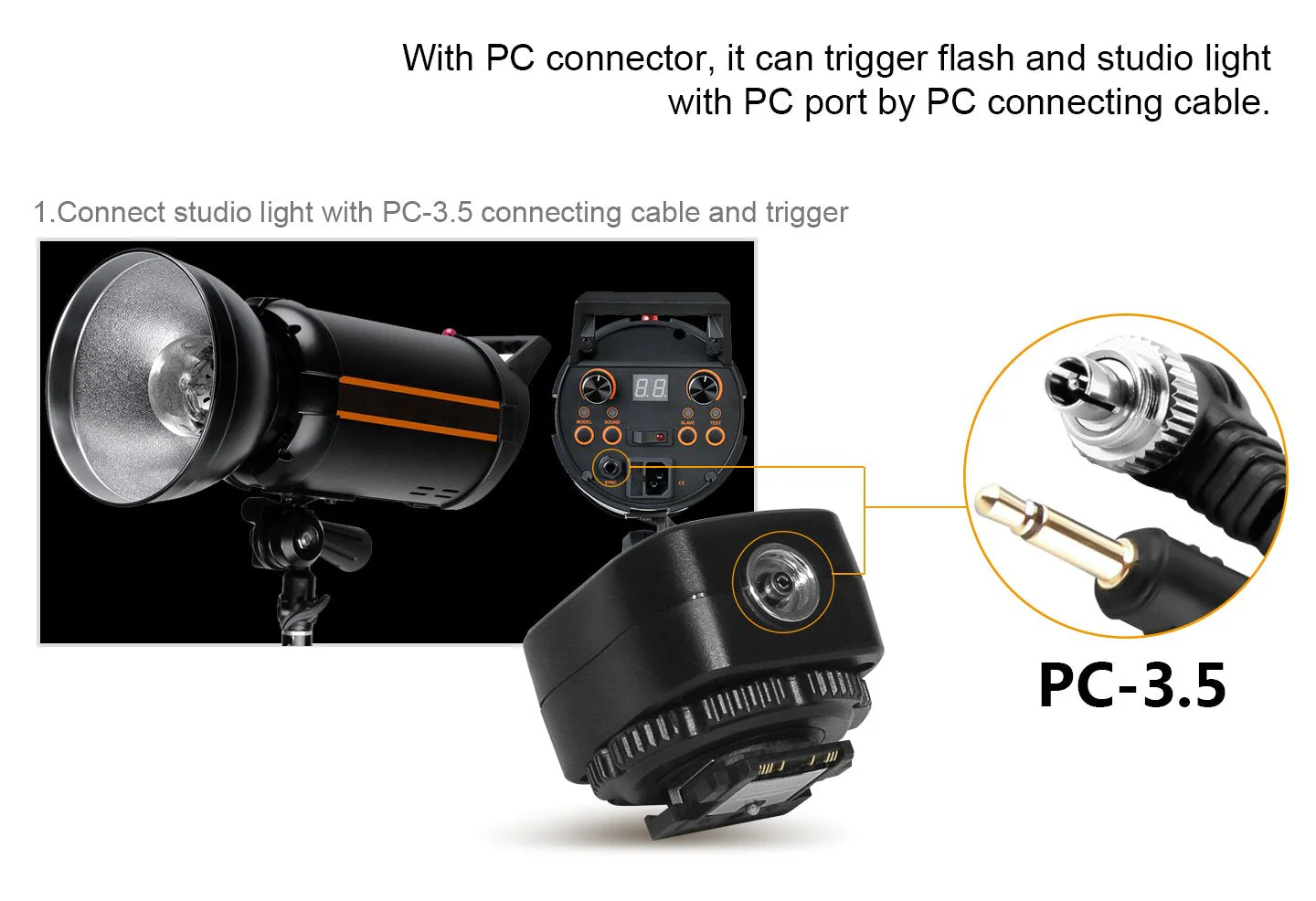 Pixel TF-335 Hot Shoe Mount TTL Hot Shoe Adapter for Sony Cameras A7 A7S A7SII A7R A7RII A7II NEX6 RX1 RX1R RX10 RX100II HX50 A6000 A6300 and Sony Flash Speedlite HVLF58AM HVLF56AM MINOLTA 5600HS - Image 5