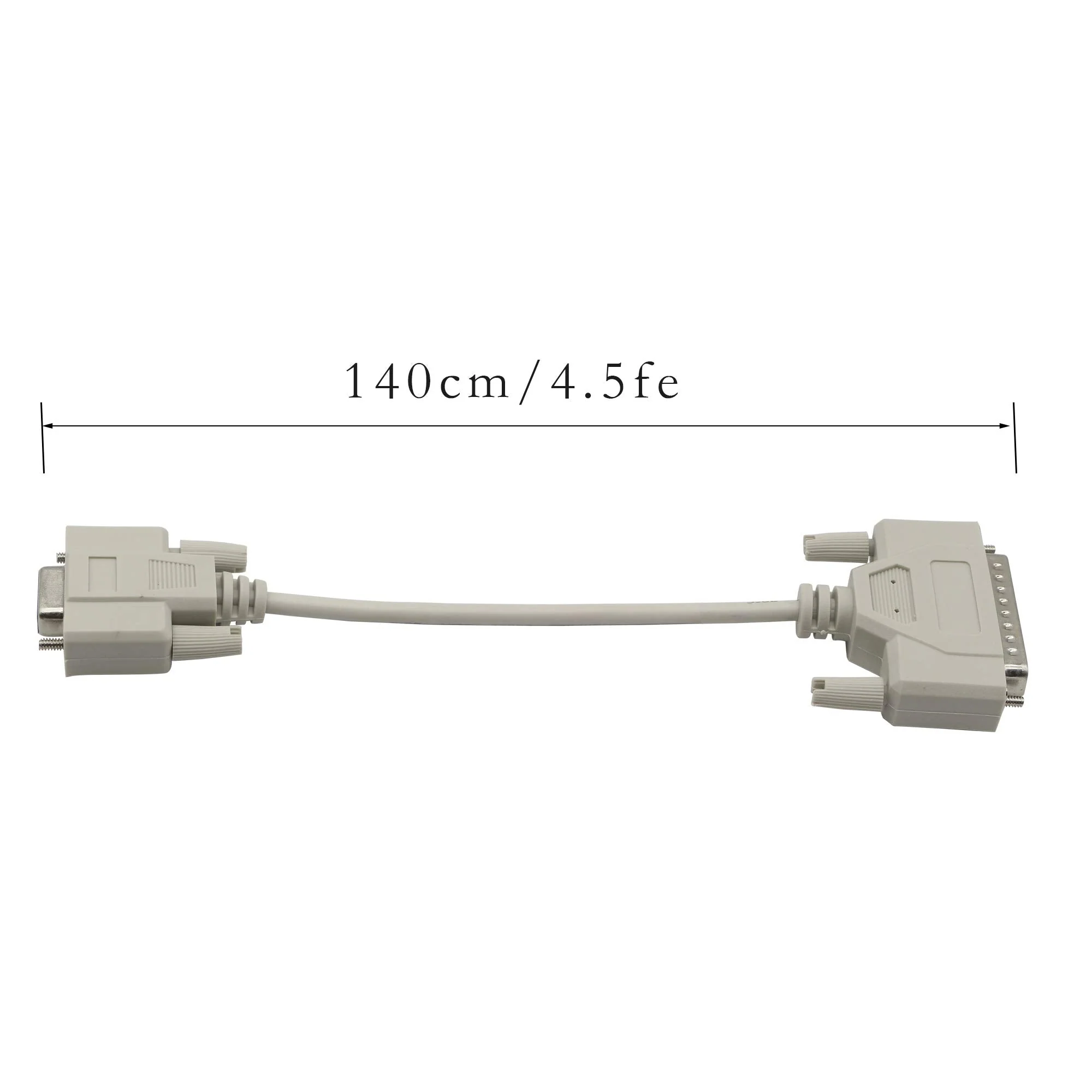 PNGKNYOCN 4.5 Feet DB9 (9 Pin) Female to DB25 (25 Pin) Male Empty Modem Serial Parallel Printer Cable YOUCHENG for DTE PC Mac Linux Data Transmission Communication - Image 5