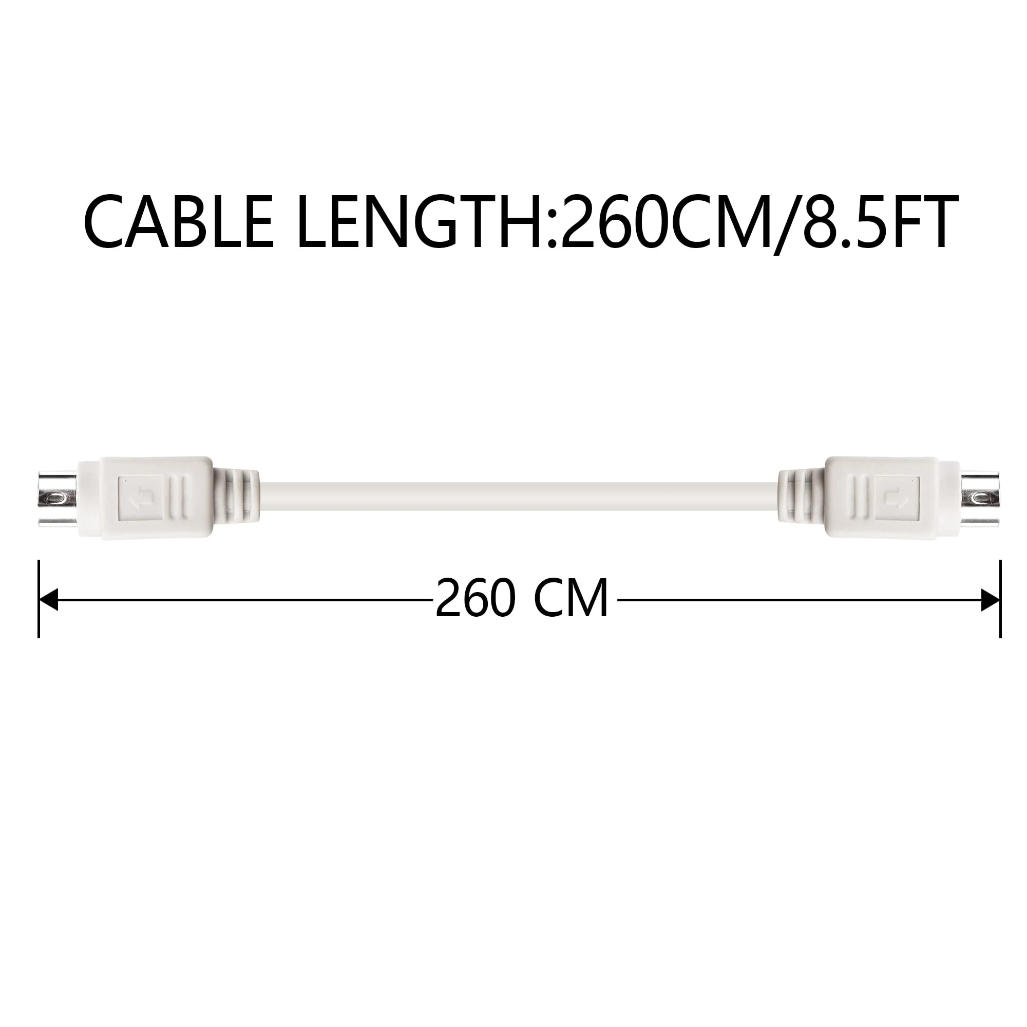 PNGKNYOCN 8.5 Feet PS/2 MDIN-6 Male to Male Cable for PS/2 Keyboard/Mouse Connector - Image 6