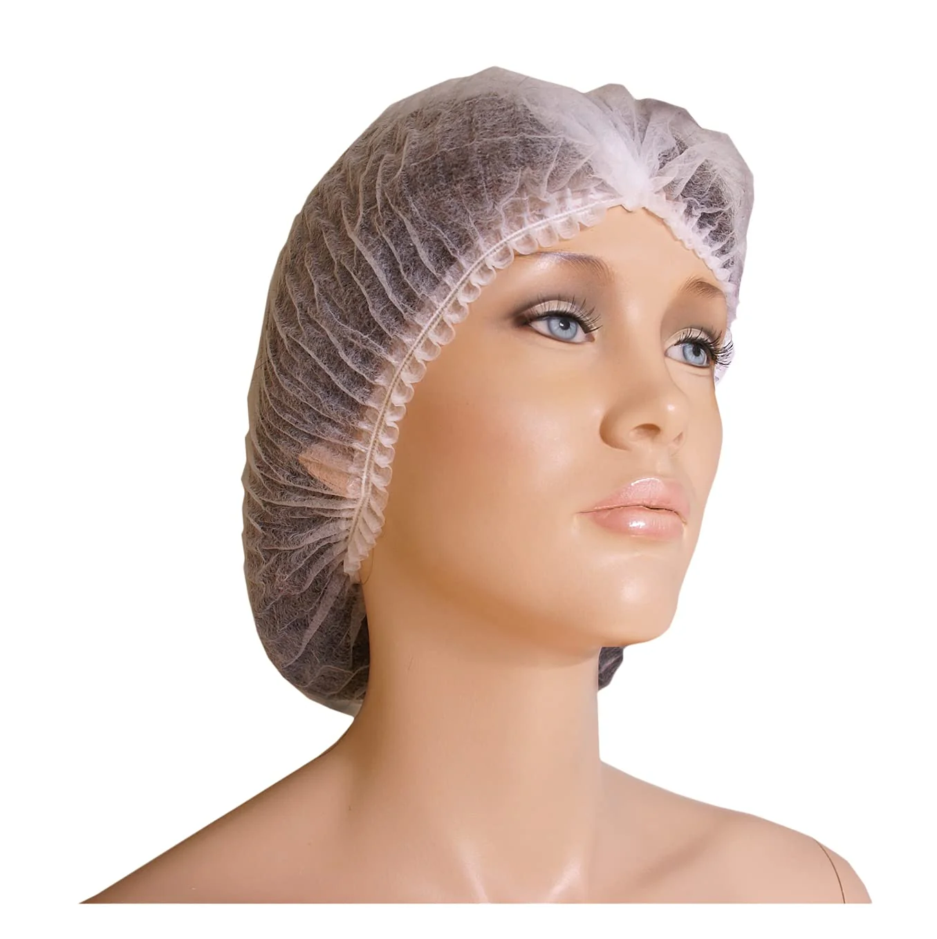 Ponik's - Clip Head Caps | Disposable Hair Caps | Fleece Hood | Beret Hood for Cosmetics | Hair Protection Cap | White | Pack of 100